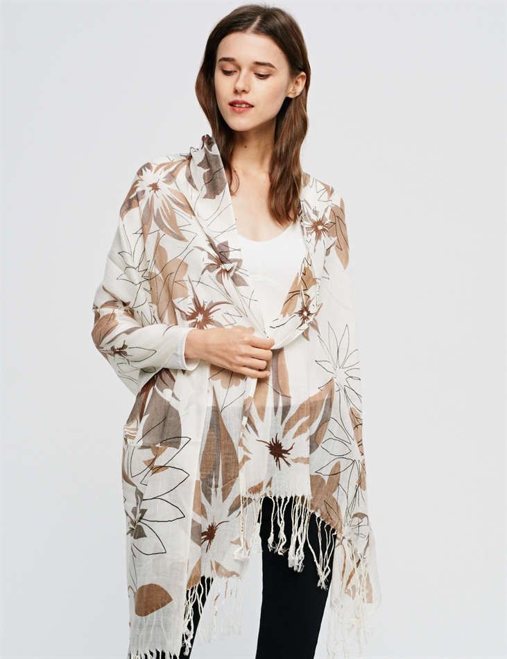 Floral Pashmina