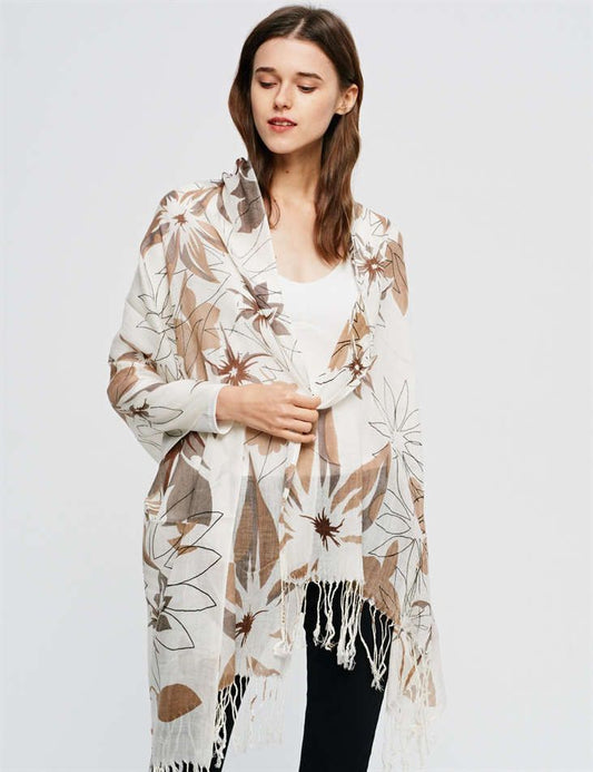 Floral Pashmina