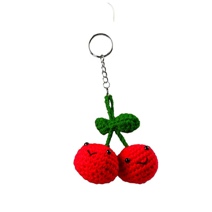 Cherries Keychain DIY Crochet Kit
