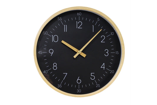 Black Wall Clock