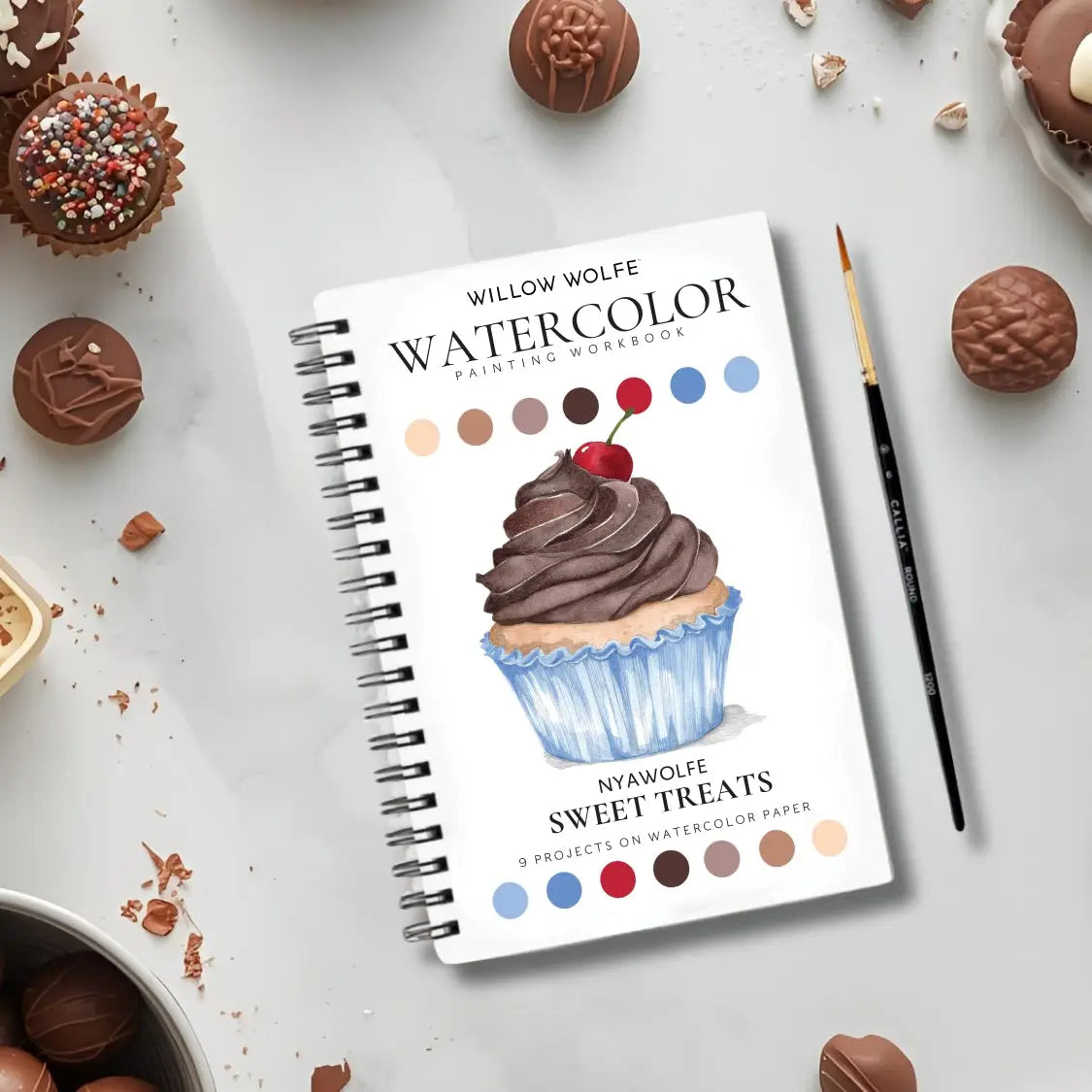 Sweet Treats Watercolour Workbook
