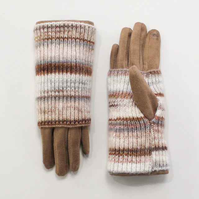 Multi-Colour Knit Gloves