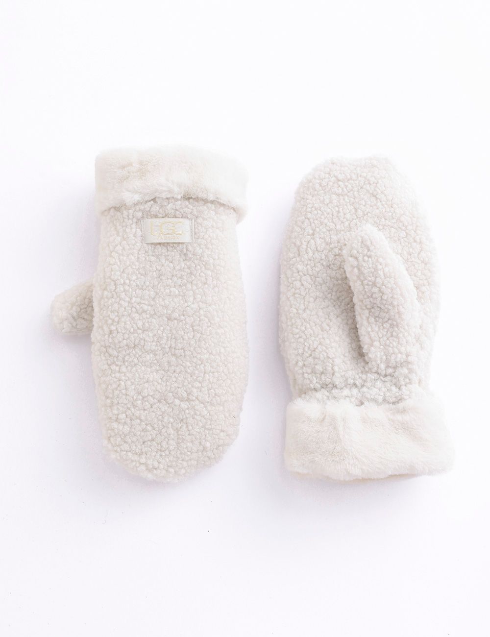 Sherpa + Faux Fur Mittens