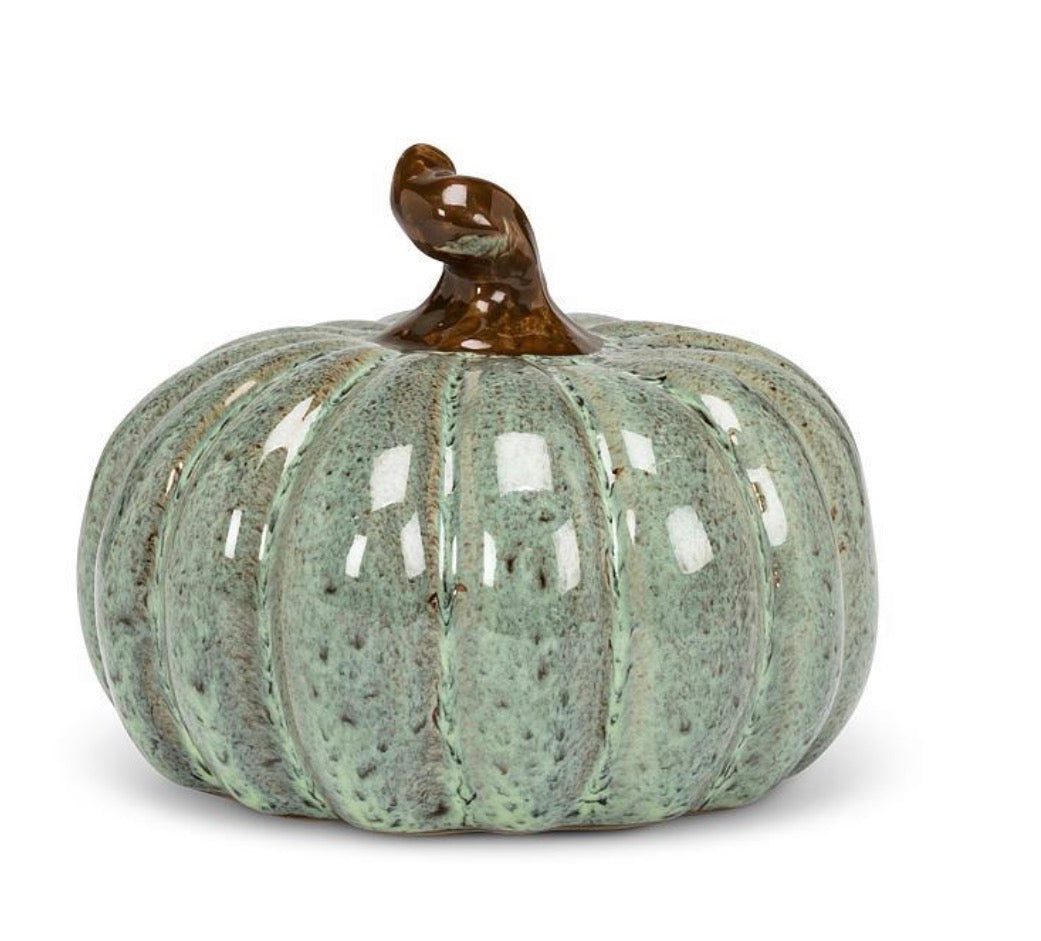 Small Oval Sage Pumpkin