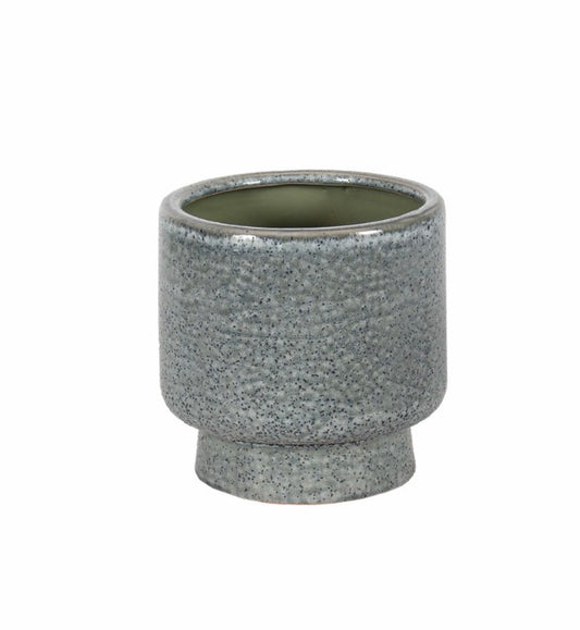 Navy Mottled Glaze Ceramic Pot
