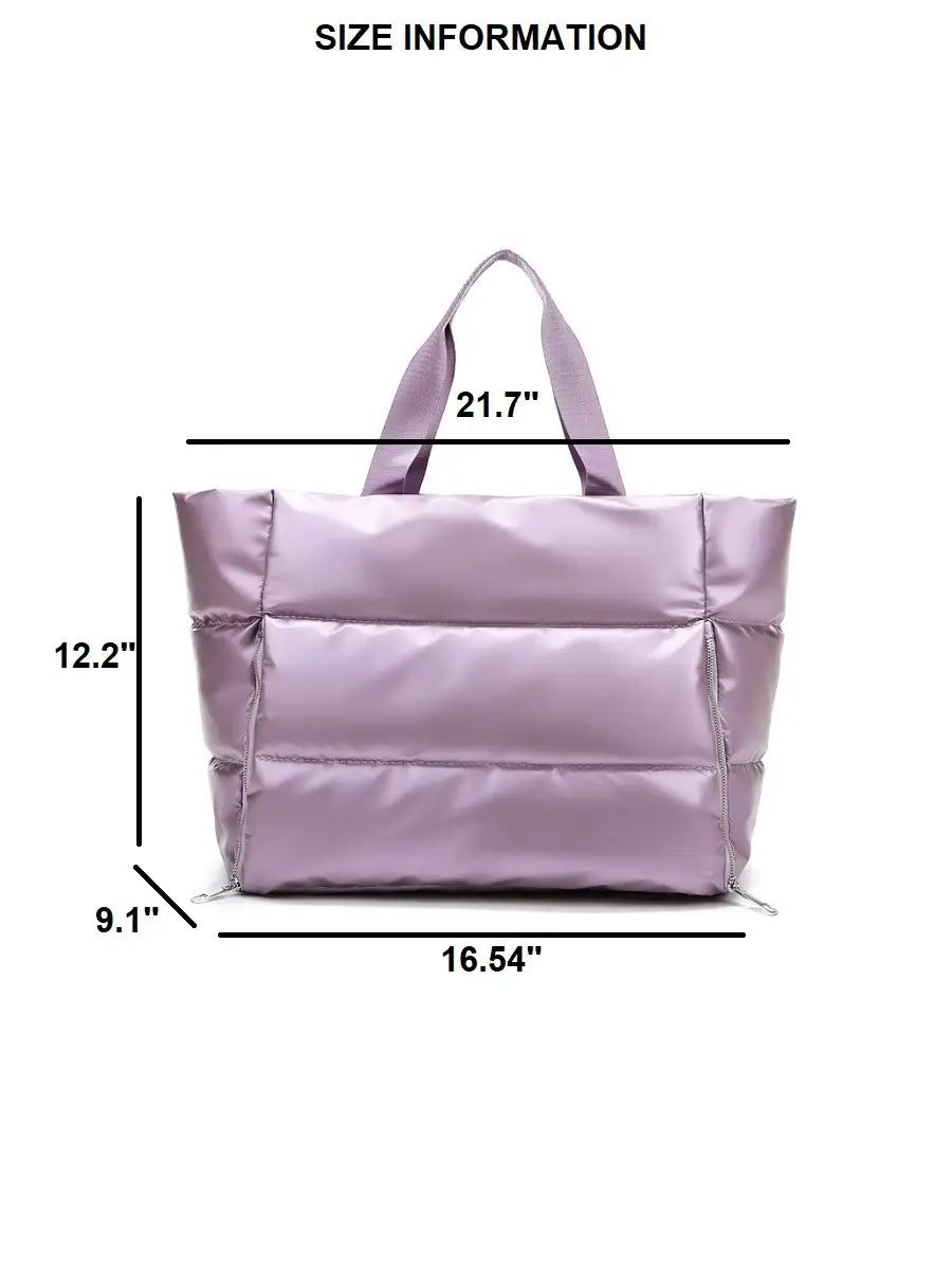 Puffy Quilted Tote Bag