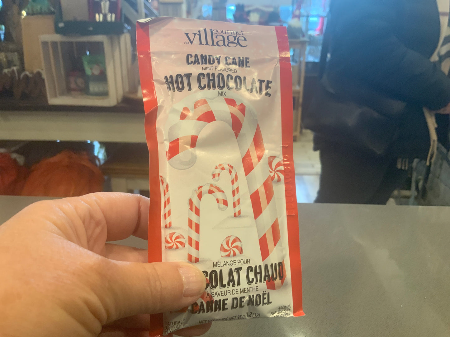 Candy cane hot chocolate