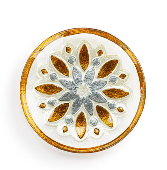 Snowflake Glass Plate