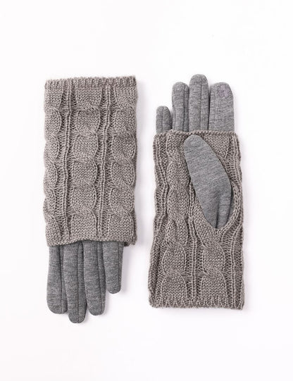 Cable Knit Touchscreen Gloves