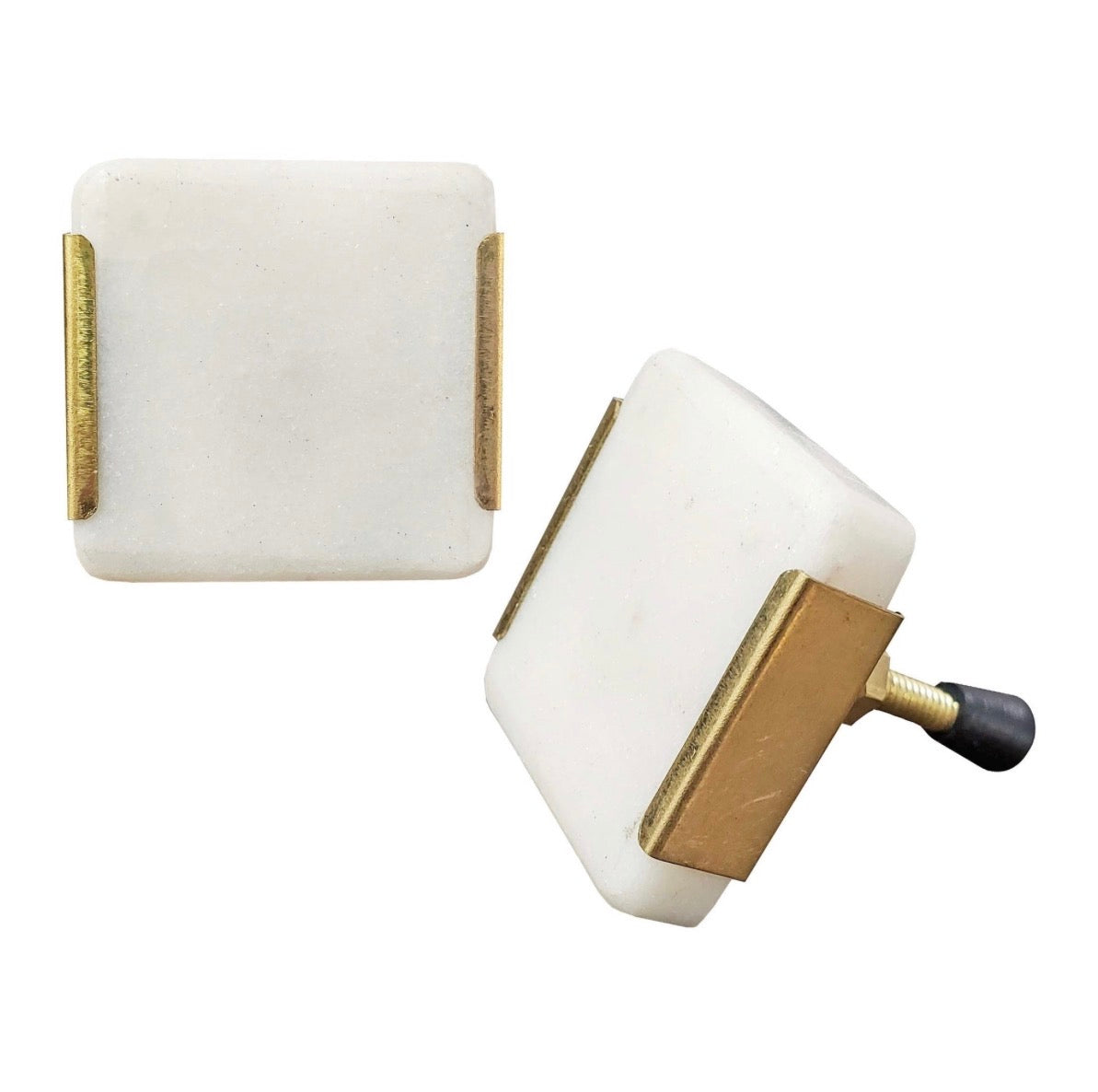 Square Brass Knob