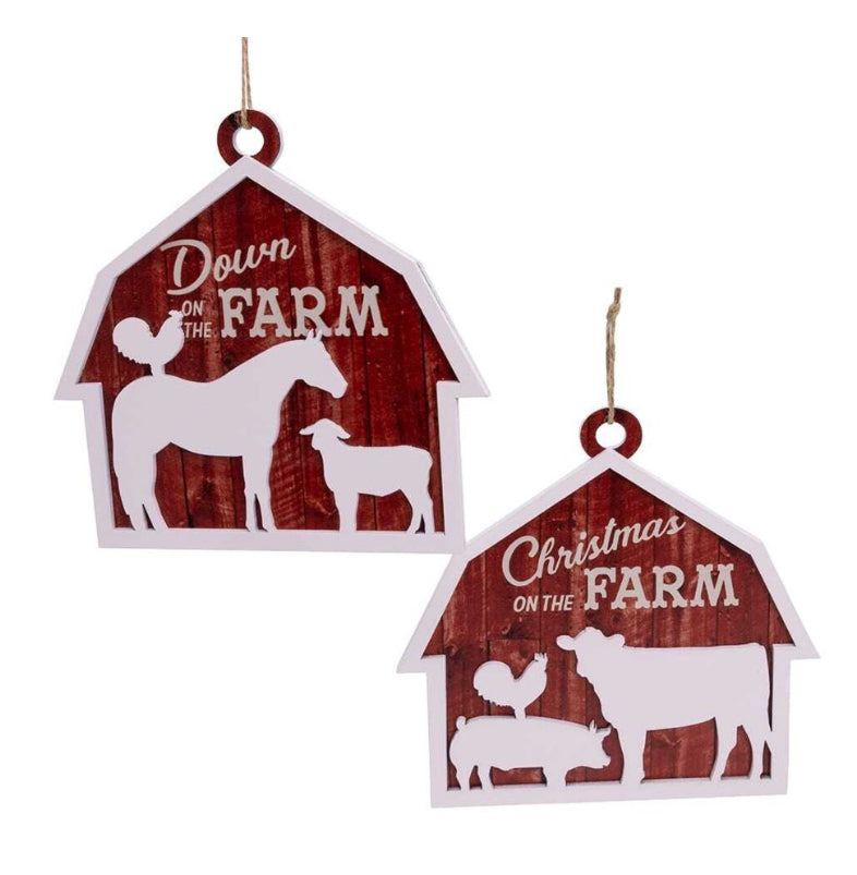 Farm Christmas Ornament