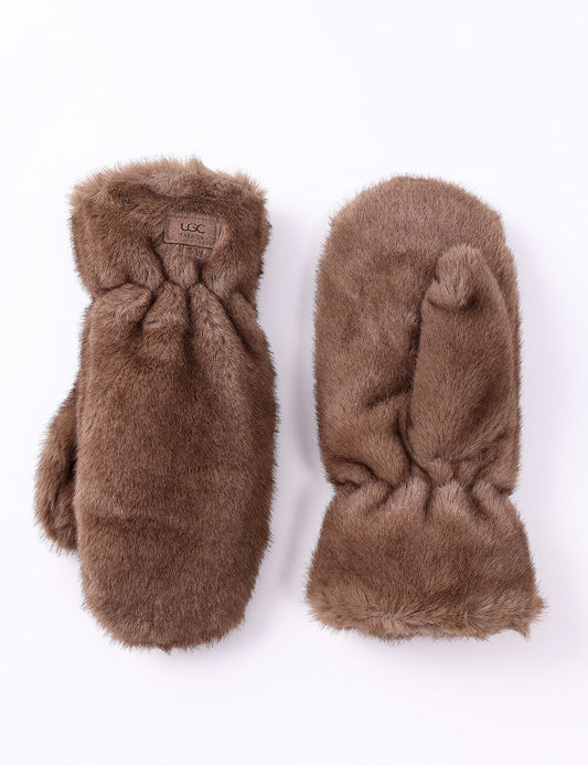 Faux Fur Mittens