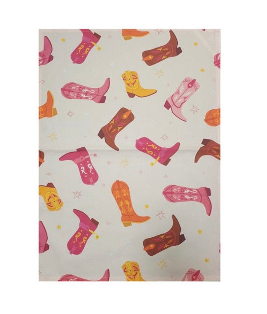 Cowboy Boots Tea Towel
