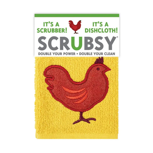 Rooster Scrubber + Dishcloth