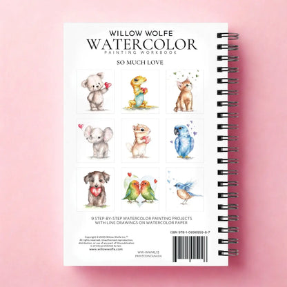 So Much Love Colour Watercolour Workbook