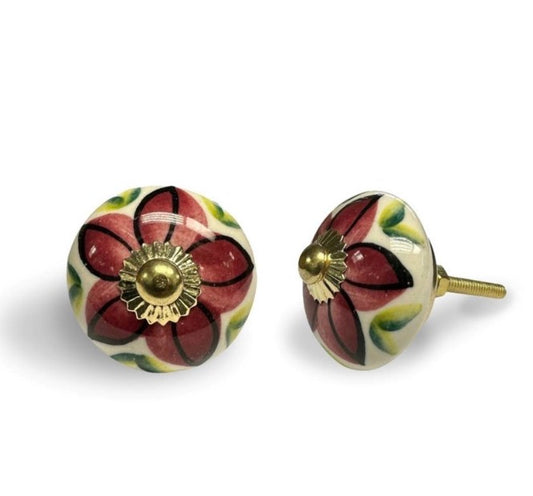Ceramic Flower Knob