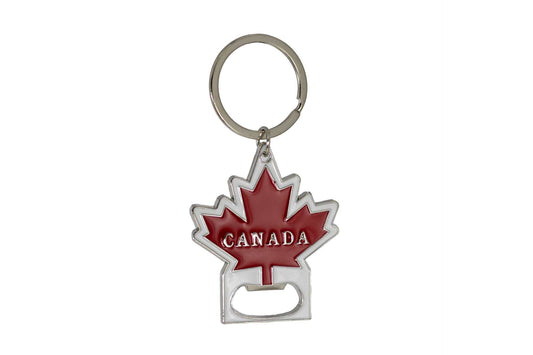 Maple Leaf Bottle Opener Keychain