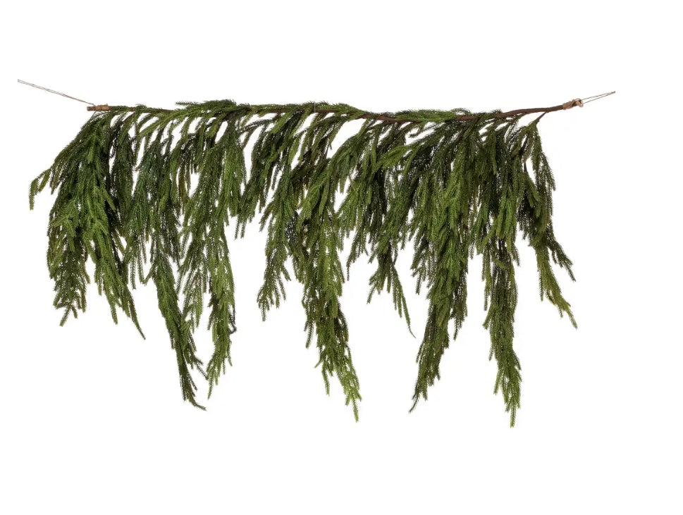 Real Touch Norfolk Pine Dripping Garland