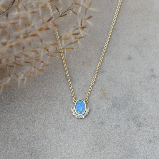 Madame Necklace | Aqua