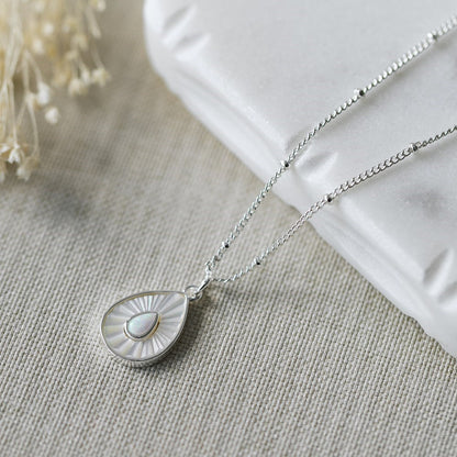 Dewdrop Crystal Necklace | Opalite