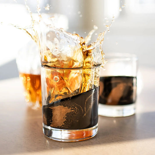 Resin Accented Whiskey Glasses | Set of 2 w/ Gift Box