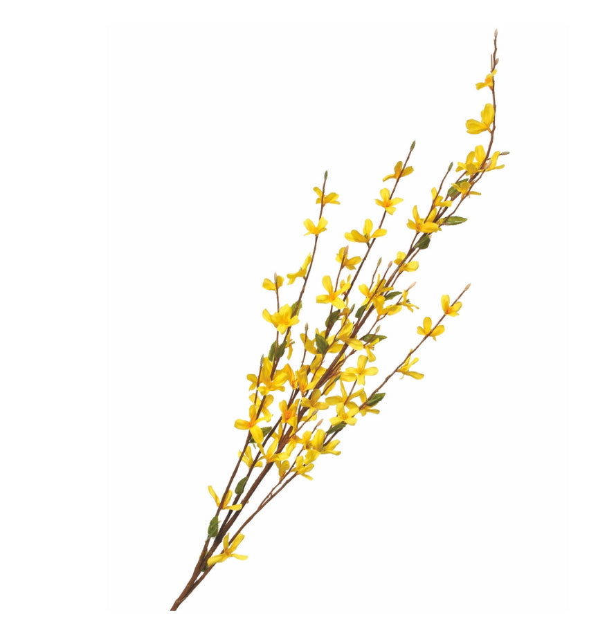 Faux Forsythia Spray | Yellow
