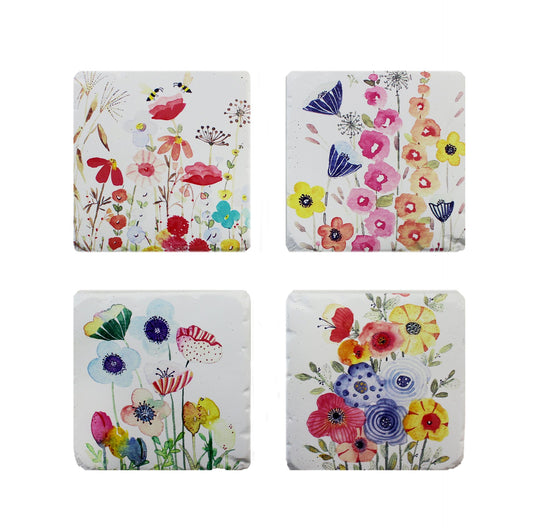 Flower Coasters
