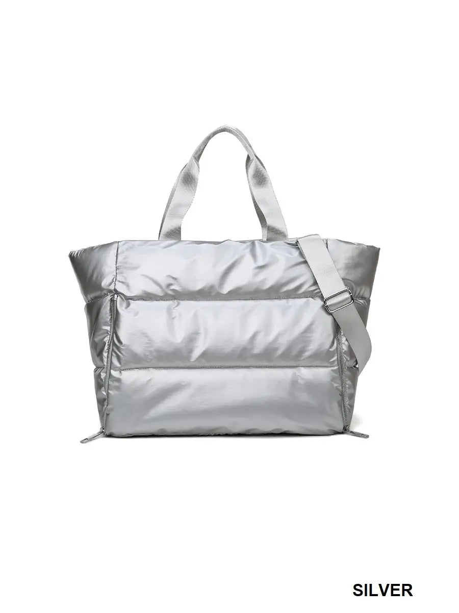 Puffy Quilted Tote Bag