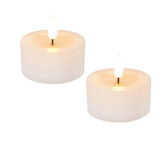 White Jumbo Tealight | Set of 2