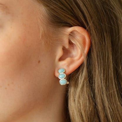 Essence Hoops | Amazonite