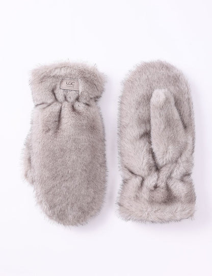 Faux Fur Mittens