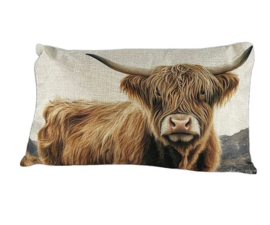 Highland Cow Pillow