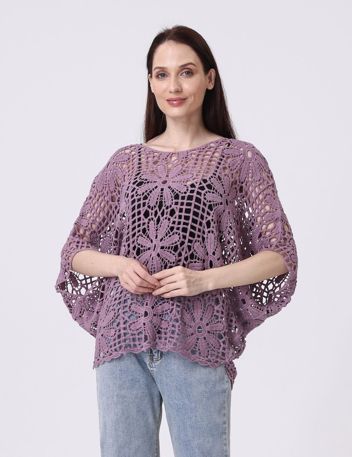 Crochet Top with Flowers