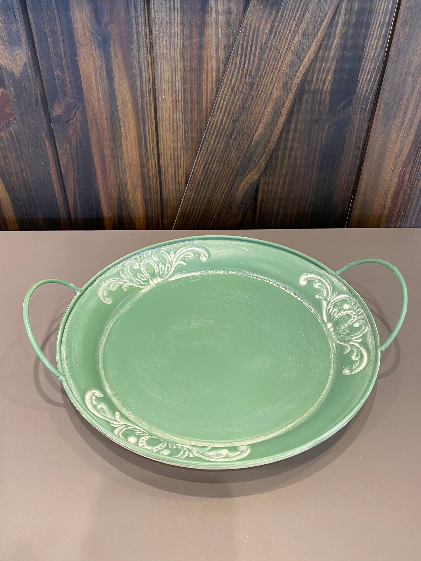 Round Metal Tray