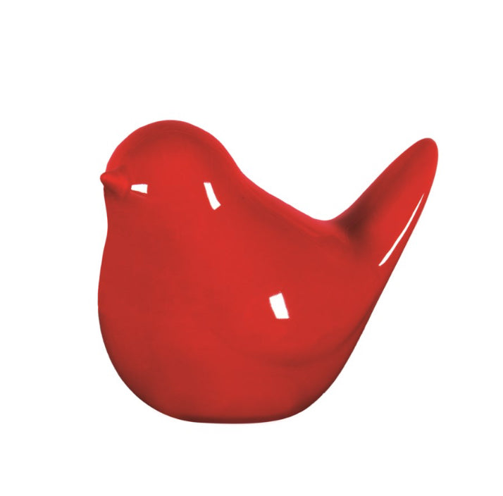 Red Ceramic Bird