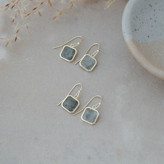 Florence Earrings | Labradorite