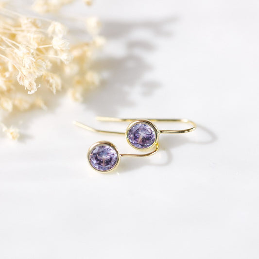 Dazzle Earrings | Purple