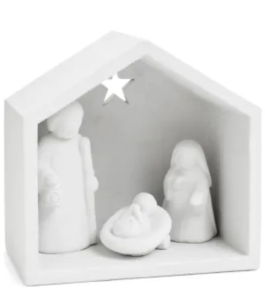 Cement Nativity Scene