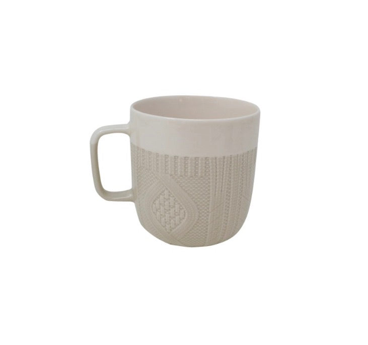 Greige Knit Mug