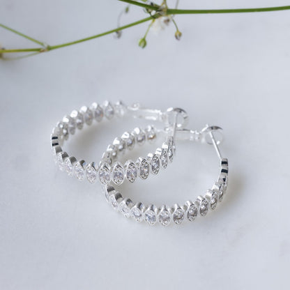 Front & Centre Hoops | Clear