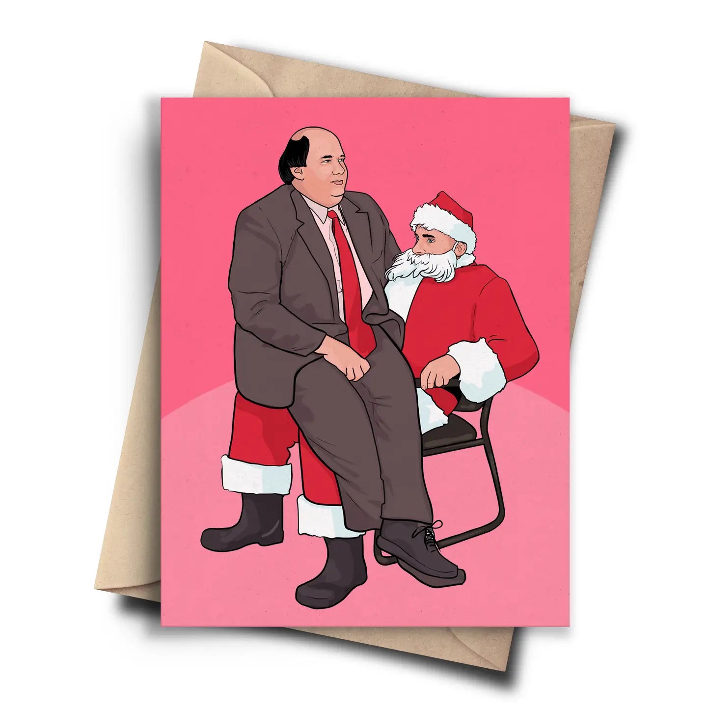 The Office Santa Claus Card