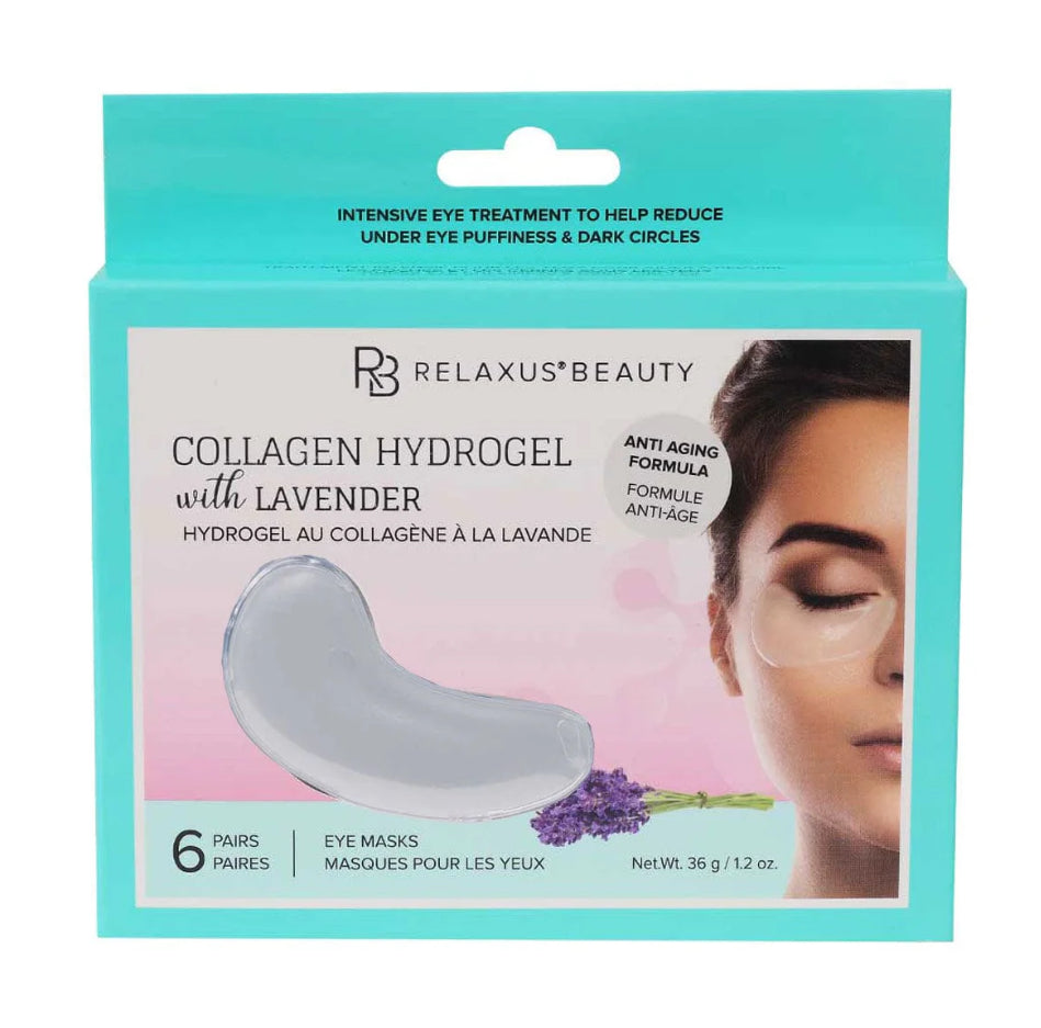 Collagen Hydrogel & Lavender Eye Masks | 6 Pack