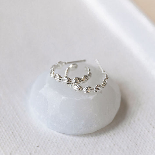 Sienna Shell Hoops