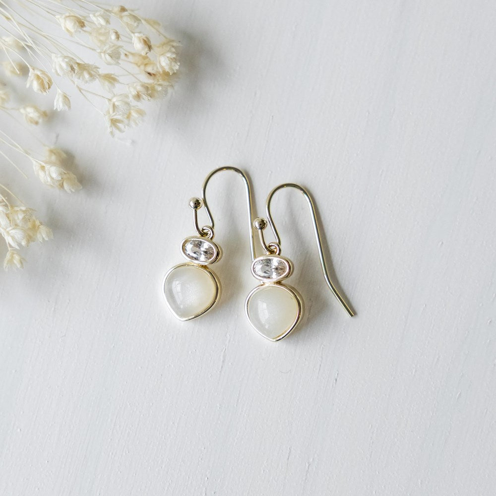 Tasia Earrings | Moonstone