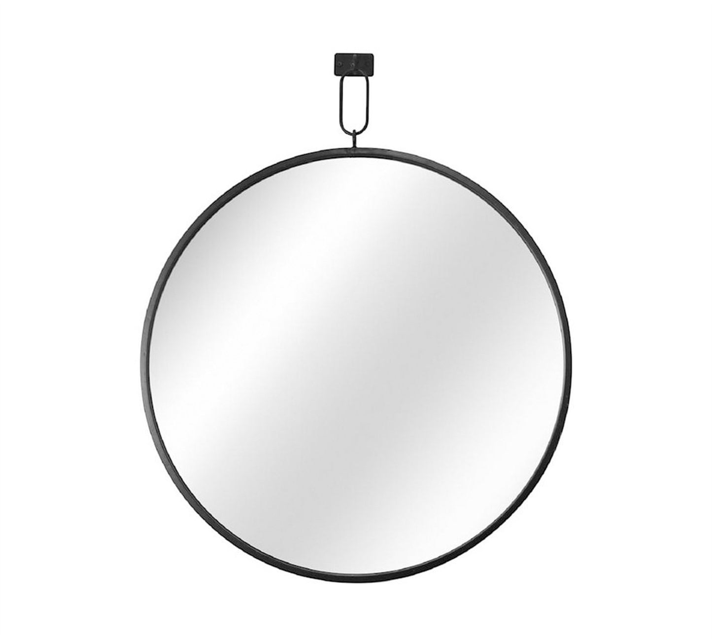 Black Metal Hanging Mirror