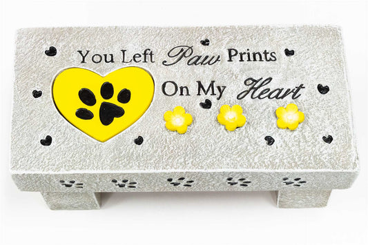 Dog Paw Memorial Stone