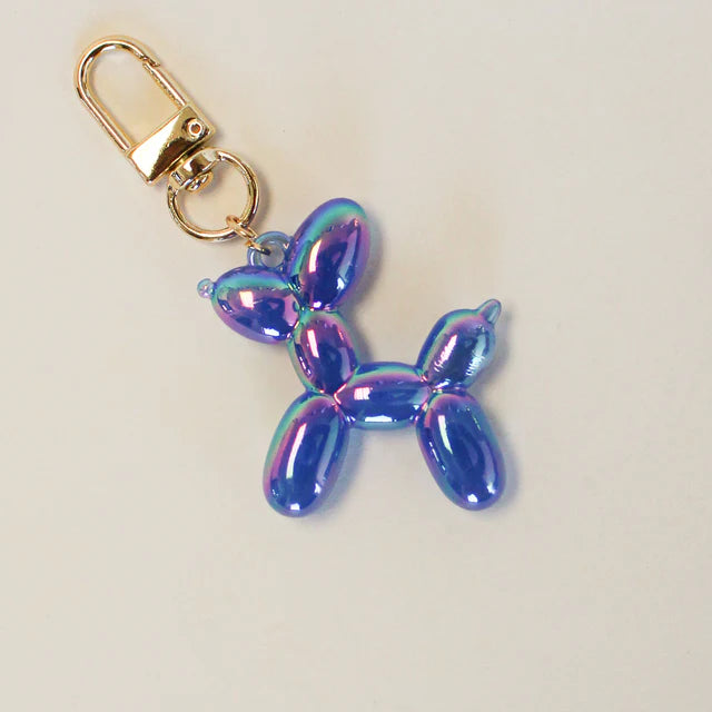 Iridescent Ballon Dog Key/Bag Charm