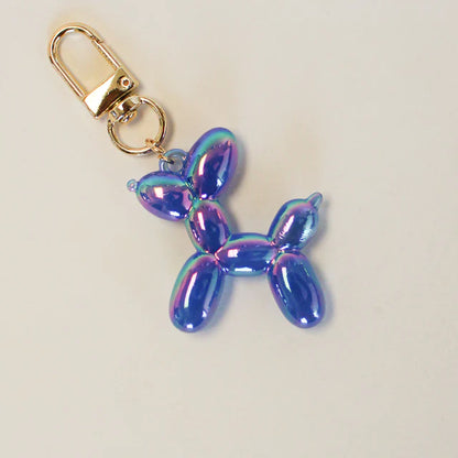 Iridescent Ballon Dog Key/Bag Charm
