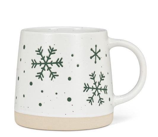 Green Snowflake Mug