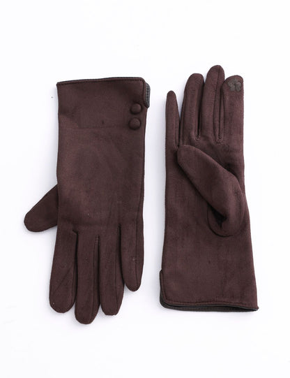 Faux Suede Gloves